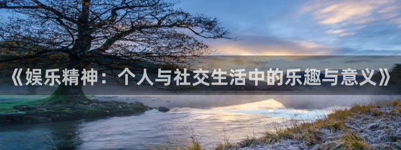 华润娱乐注册链接：《娱乐精神：个人与社交生活中的乐趣与意义》