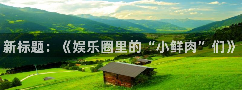华润娱乐官方网站入口：新标题：《娱乐圈里的“小鲜肉”们》